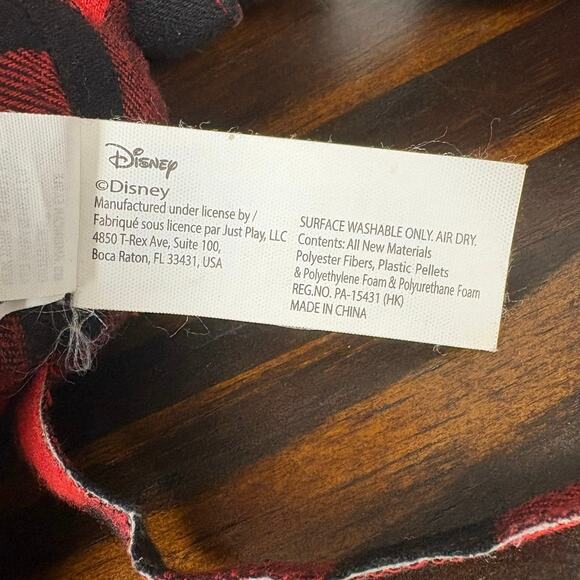 AE American Eagle Special Edition Black and Red Checkered Micky Mouse Plush - Picture 8 of 13